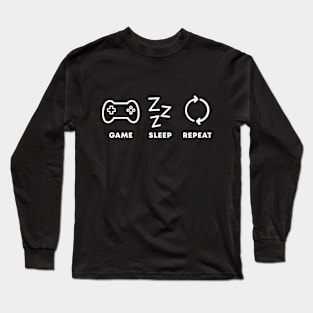 Game Sleep Repeat Long Sleeve T-Shirt